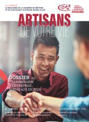 Première de couverture du magazine Artisans de votre vie édition d'octobre 2023